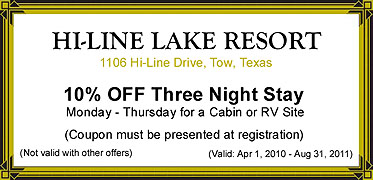 Hi-Line Lake Resort on Lake Buchanan