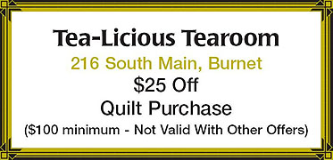 Tea-Licious Coupon for Quilts