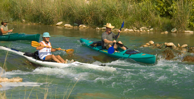 Kayaking on the Llano River