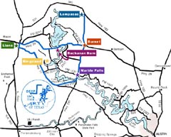 Bluebonnet Trail Map - Click for Enlargement